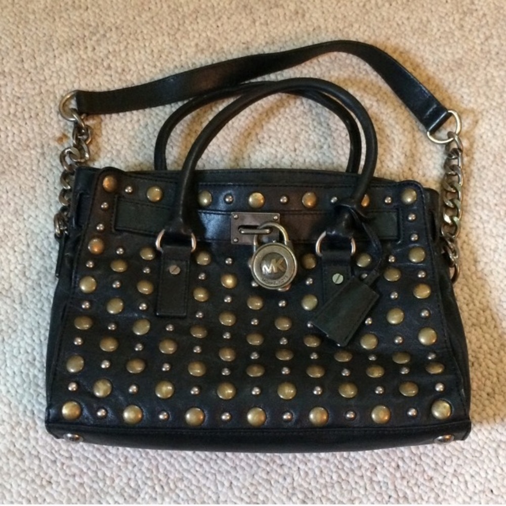 Black Studded MK Purse